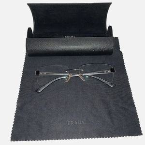 Authentic Prada eyeglasses RIMLESS